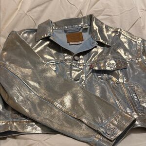 Levi's Metallic Silver Jean Jacket